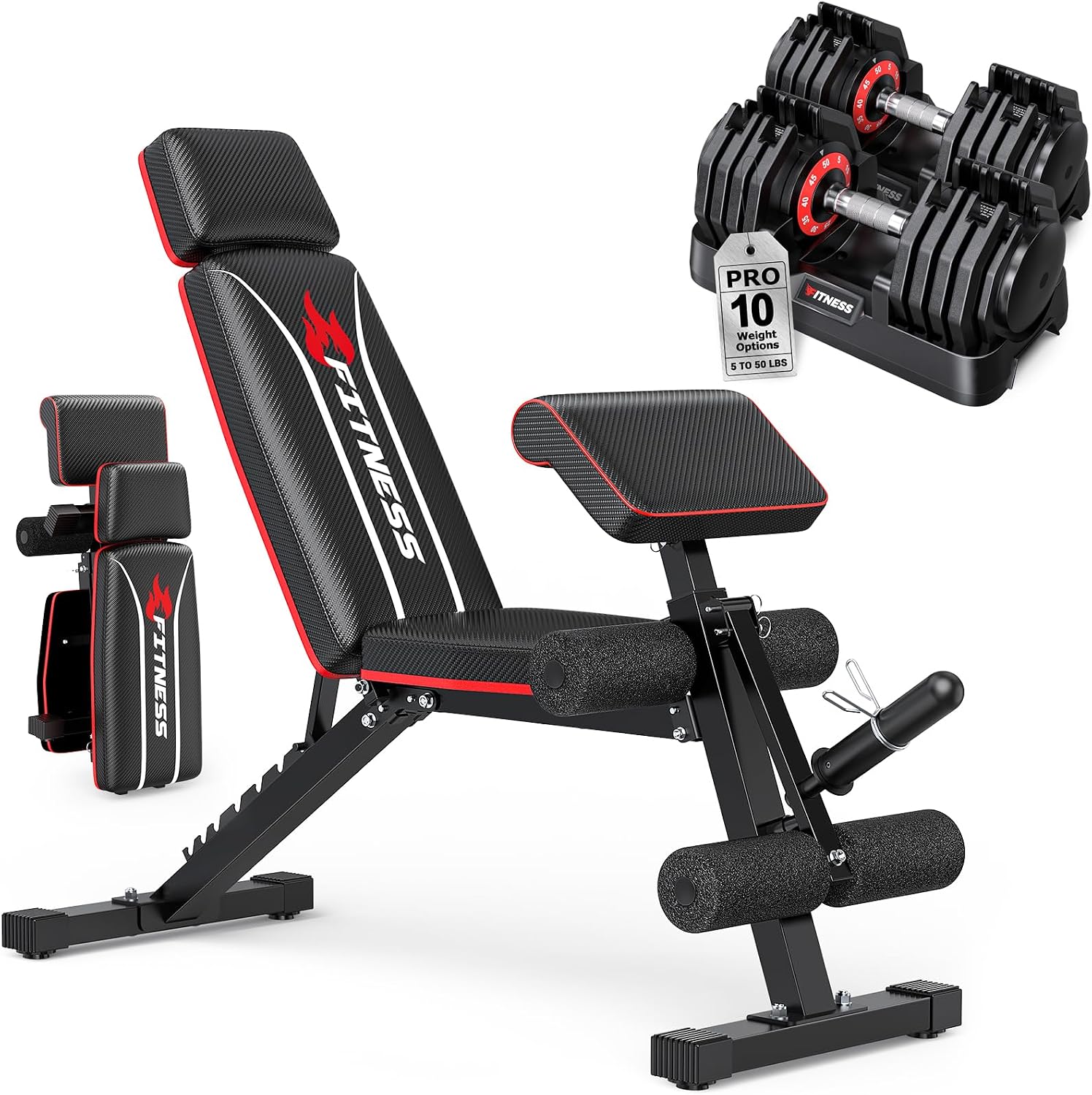 مجموعة أثقال قابلة للتعديل مع  - مراجعة Home Gym Equipment Set وسعره