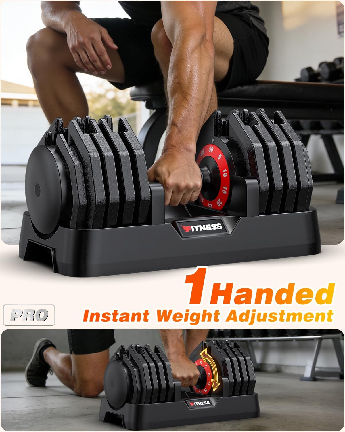 مجموعة أثقال قابلة للتعديل مع  - مراجعة Home Gym Equipment Set وسعره