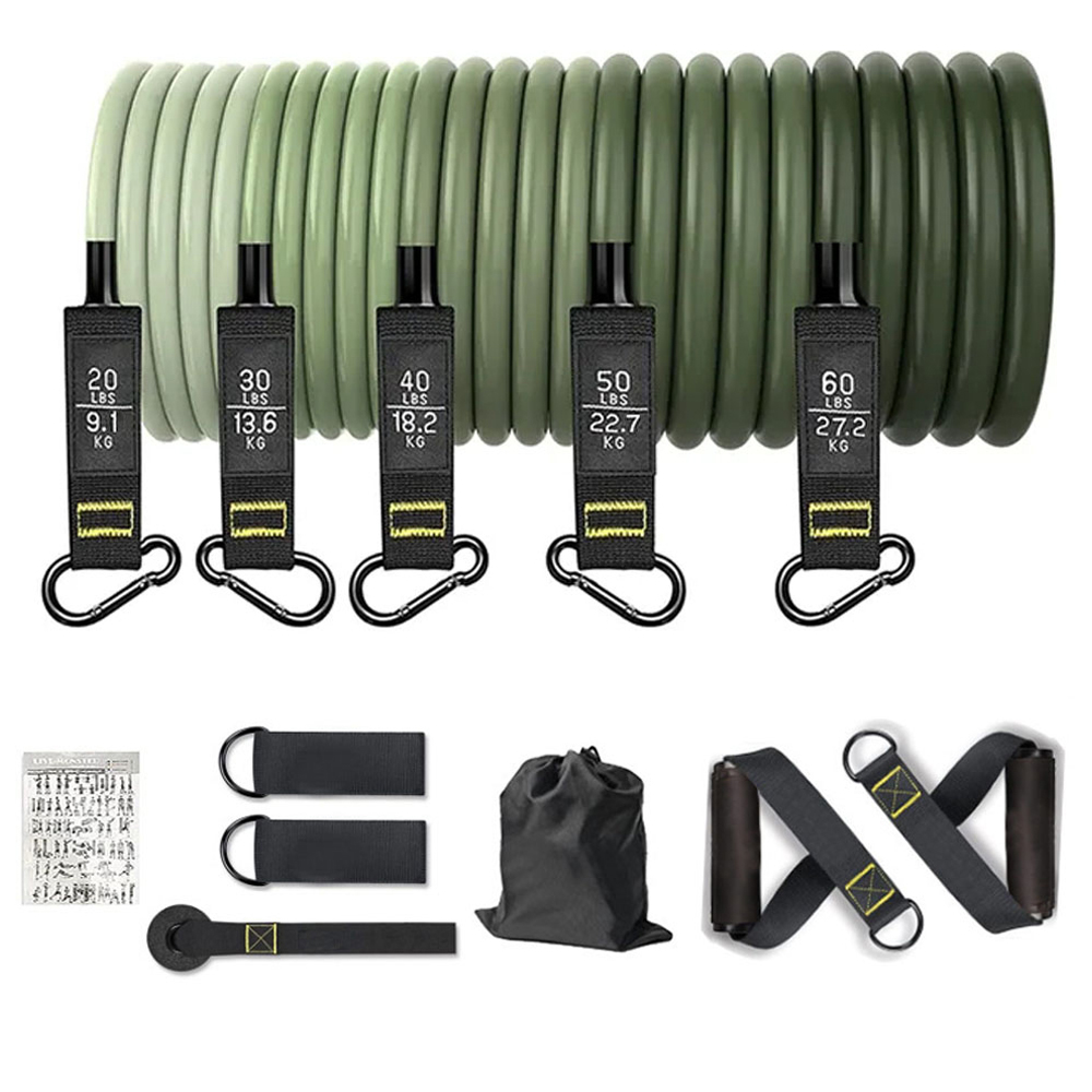 مجموعة أحزمة المقاومة، حبل شد  - مراجعة Home Gym Equipment Set وسعره