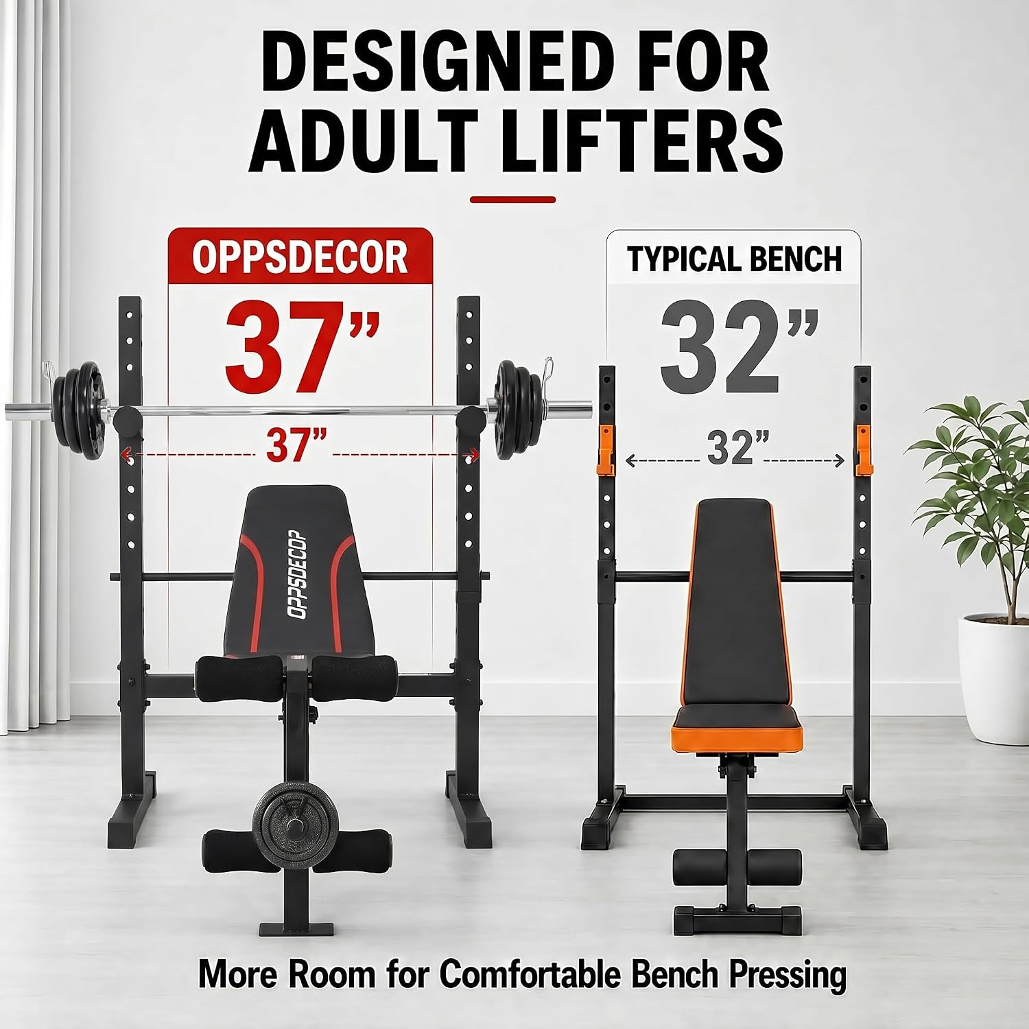 مجموعة مقاعد تمارين الوزن مع ح - مراجعة Home Gym Equipment Set وسعره
