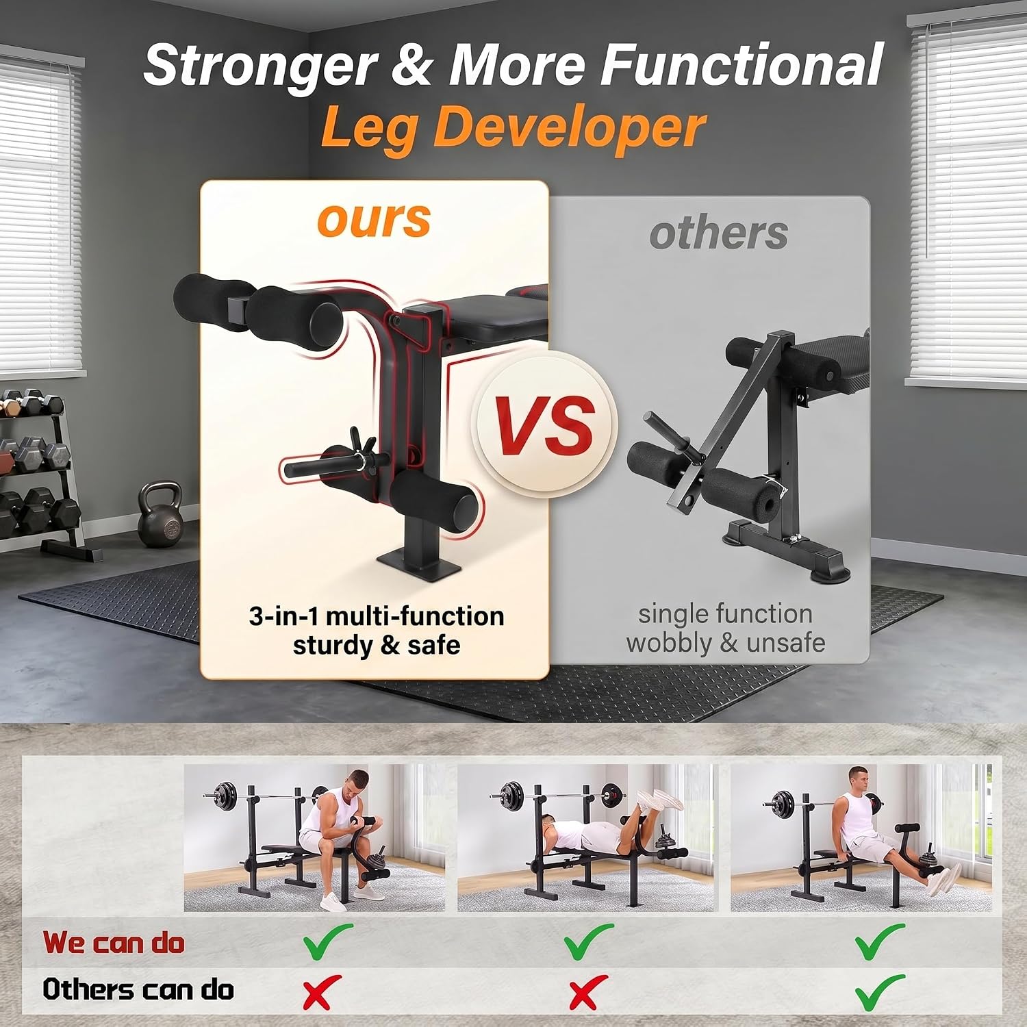 مجموعة مقاعد تمارين الوزن مع ح - مراجعة Home Gym Equipment Set وسعره